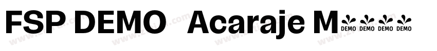 FSP DEMO   Acaraje M字体转换
